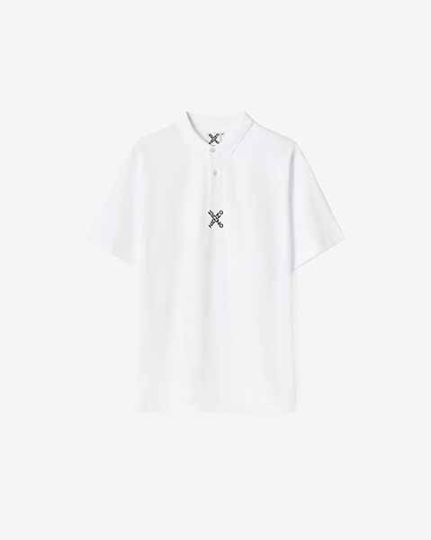 Sport Blocked K White Oversize Polo