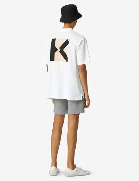 Sport Blocked K White Oversize Polo