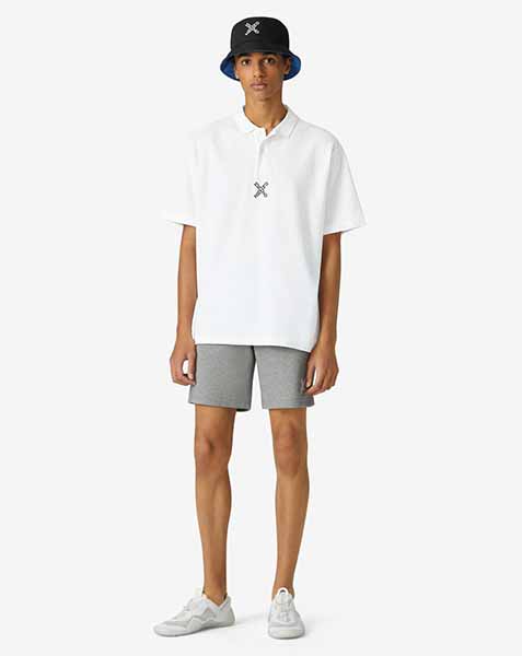 Sport Blocked K White Oversize Polo