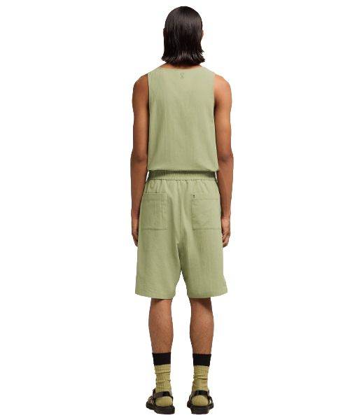 Elasticated Waist Bermuda Sage Shorts
