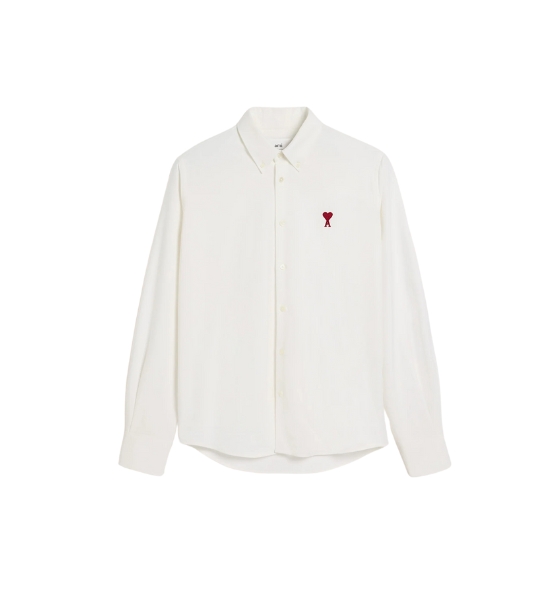 Classic Fit Ami De Coeur Natural White Shirt