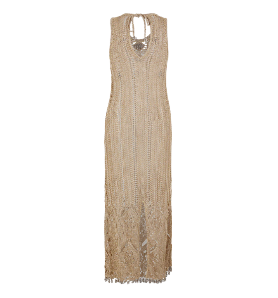 Light Gold Robe Long Dress