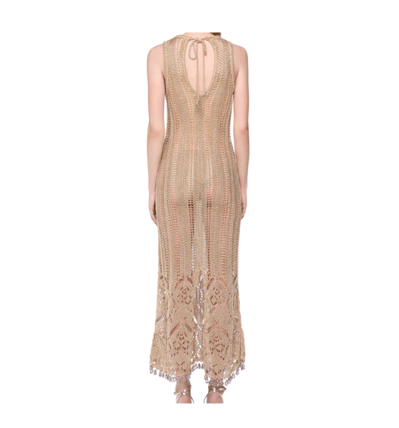 Light Gold Robe Long Dress