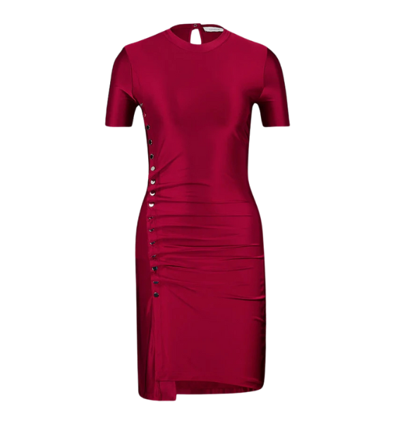Ruby Red Robe Short Dress