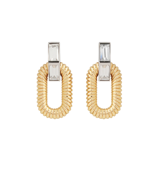 Gold/Crystal Boucle D'oreill