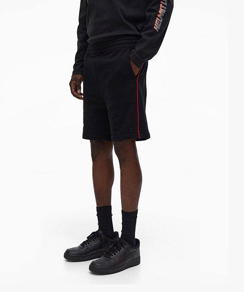 Black Piped Short