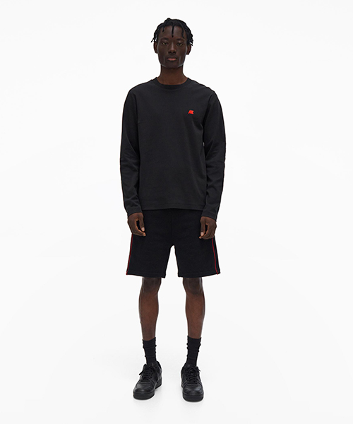 Black Piped Short