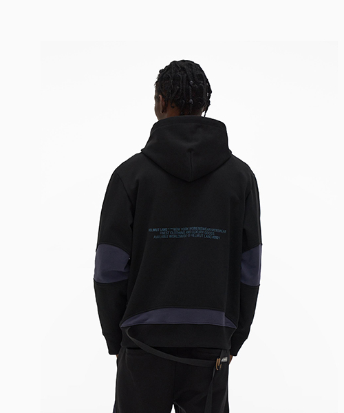 Panel Black Hoodie