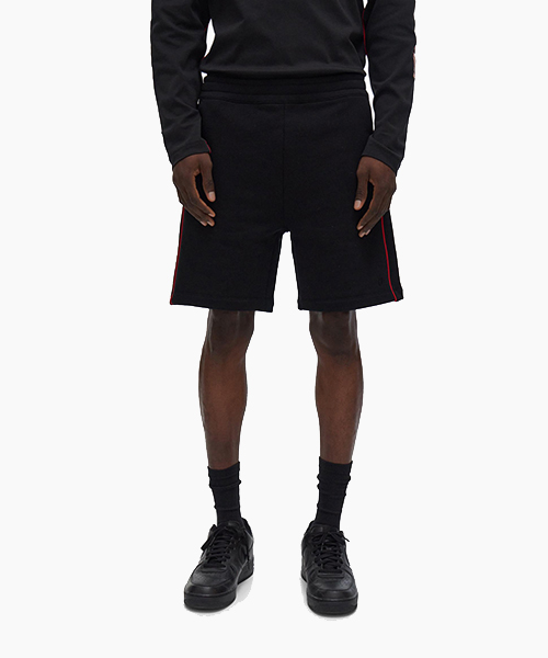Black Piped Short