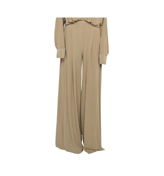 Khaki Mens Pleat Pants