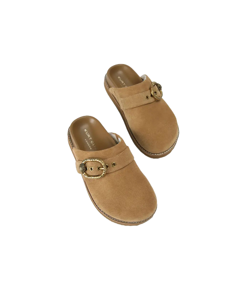 Mayfair Casual Tan Suede Flats Mules