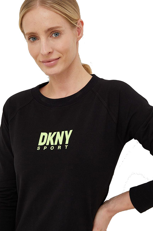 Green Logo Black Dress
