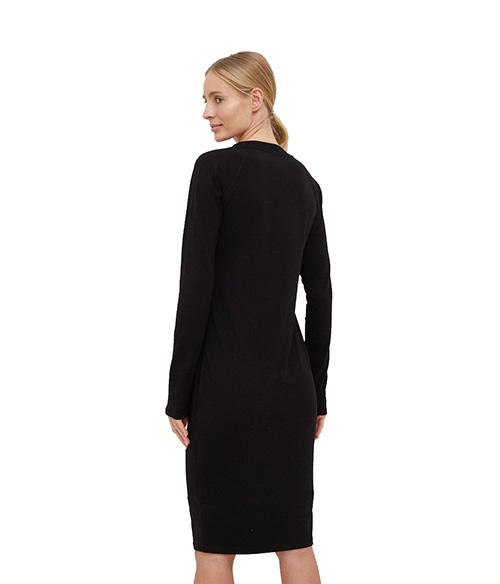 Green Logo Black Dress