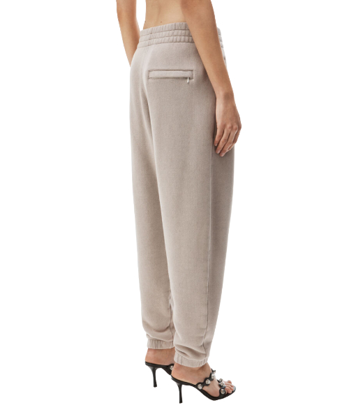 Washed Oyster Classic Sweatpant With Logo
