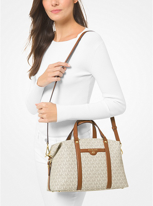 Medium Satchel Vanilla Logo