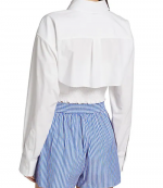 White Smocked Cami Overshirt Twinset