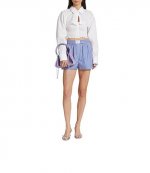 White Smocked Cami Overshirt Twinset
