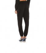 Black Essential Terry Classic Sweatpant Puff Paint Logo