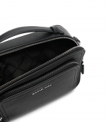 Black Leather Map Bag