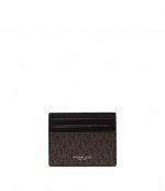 Tall Card Case Brown Logo