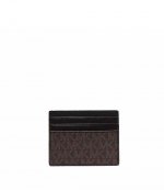 Tall Card Case Brown Logo