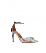 Crystal Vinyl Silver Occasion Sandal