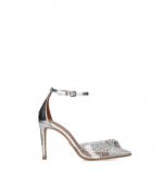 Crystal Vinyl Silver Occasion Sandal