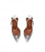 Crystal Vinyl Silver Occasion Sandal