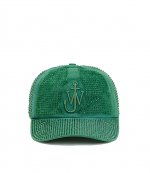 Bright Green Baseball Cap With Crystal
