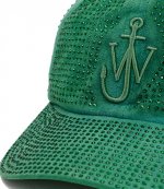 Bright Green Baseball Cap With Crystal