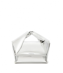 Silver Midi Twister Bag