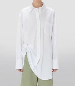 White Ring Detail Roll Shirt