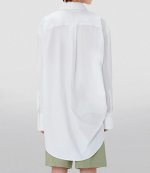 White Ring Detail Roll Shirt