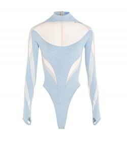 Light Blue Nude Bodysuit