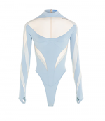 Light Blue Nude Bodysuit