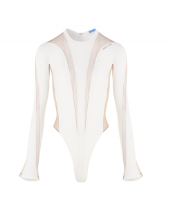 White Nude Bodysuit