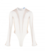 White Nude Bodysuit