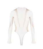 White Nude Bodysuit
