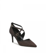 Adela Flex Black/Bronze Glitter Chain Pump