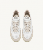 Medalist Low Leat Suede White/Pow Woman