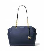 Jacquelyn Navy Tote Bag