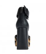 Black/ Leopard Barra Platform Ankle Pump