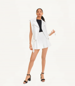 White Leather Jacket Vest