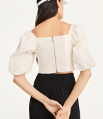 White Longsleeve Dkny Blouse