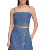 Denim Corset Top
