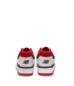 New Balance 550 Red & White Leather Sneakers
