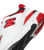 New Balance 550 Red & White Leather Sneakers