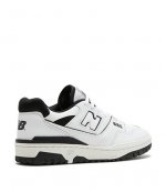 New Balance 550 Black & White Leather Sneakers