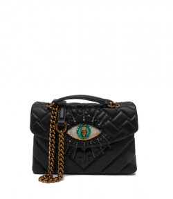 Black Leather Kensington Eye Bag