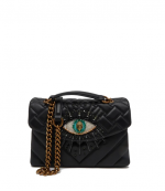 Black Leather Kensington Eye Bag